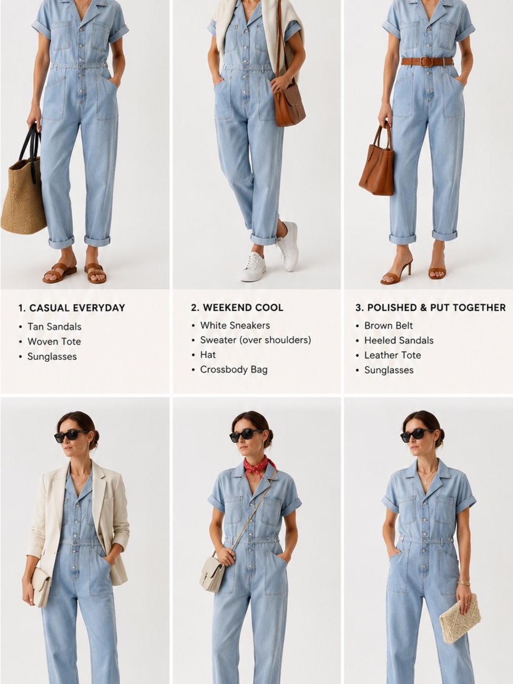 pistola Light Blue Denim Jumpsuit Overalls